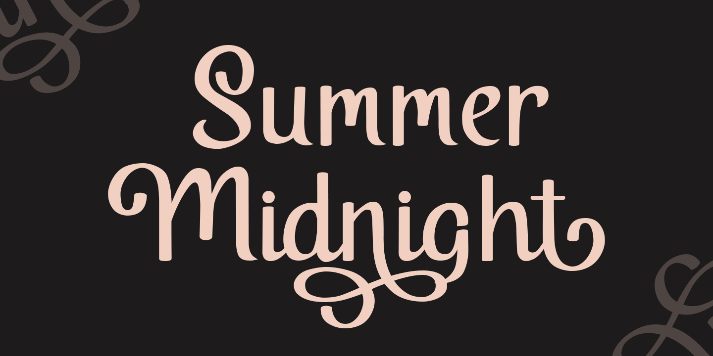 Czcionka Summer Midnight